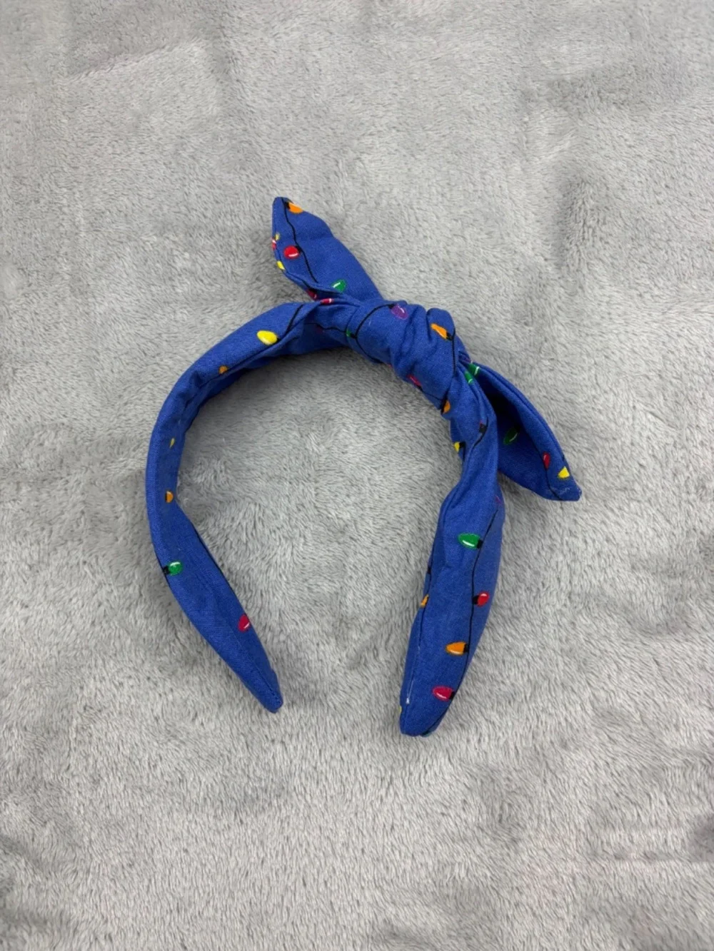 Christmas Lights Top Knot Headband Adult Size - Picture 4 of 6